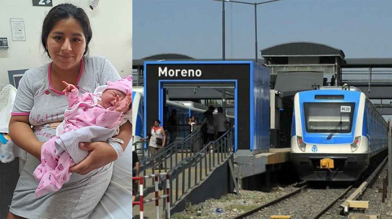 Una beba nació en la estación Moreno del Sarmiento