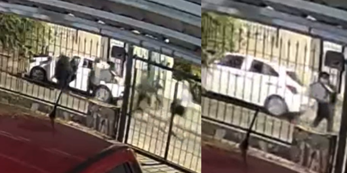 Robo piraña en El Palomar: cuatro ladrones le sacaron el auto en segundos