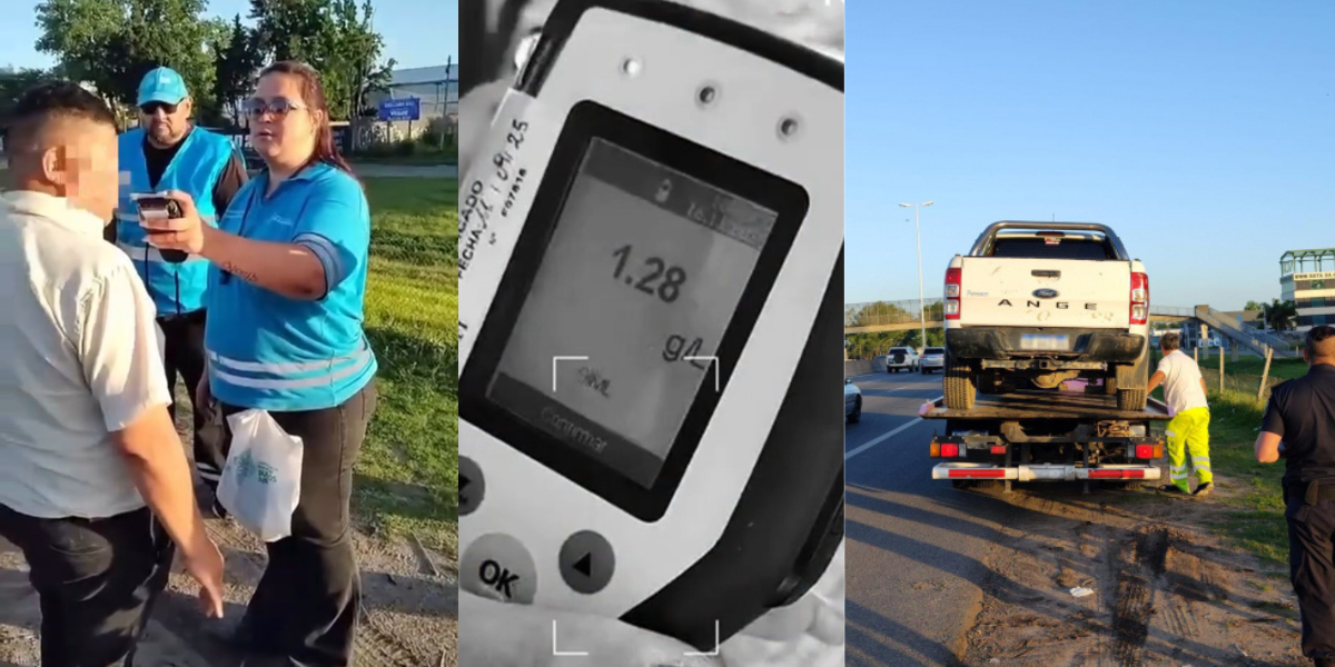Conductor con 1,28 de alcoholemia en el Peaje Ituzaingó: le secuestraron la camioneta