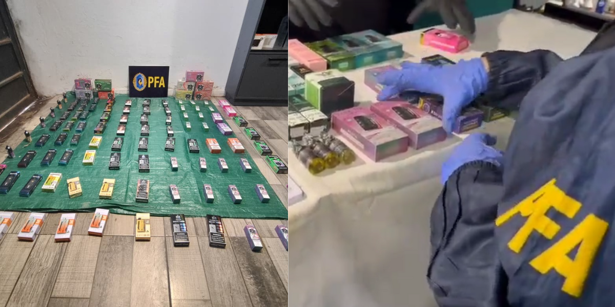 Allanamientos en Ituzaingó y Castelar: desarticulan banda que vendía vapes con droga