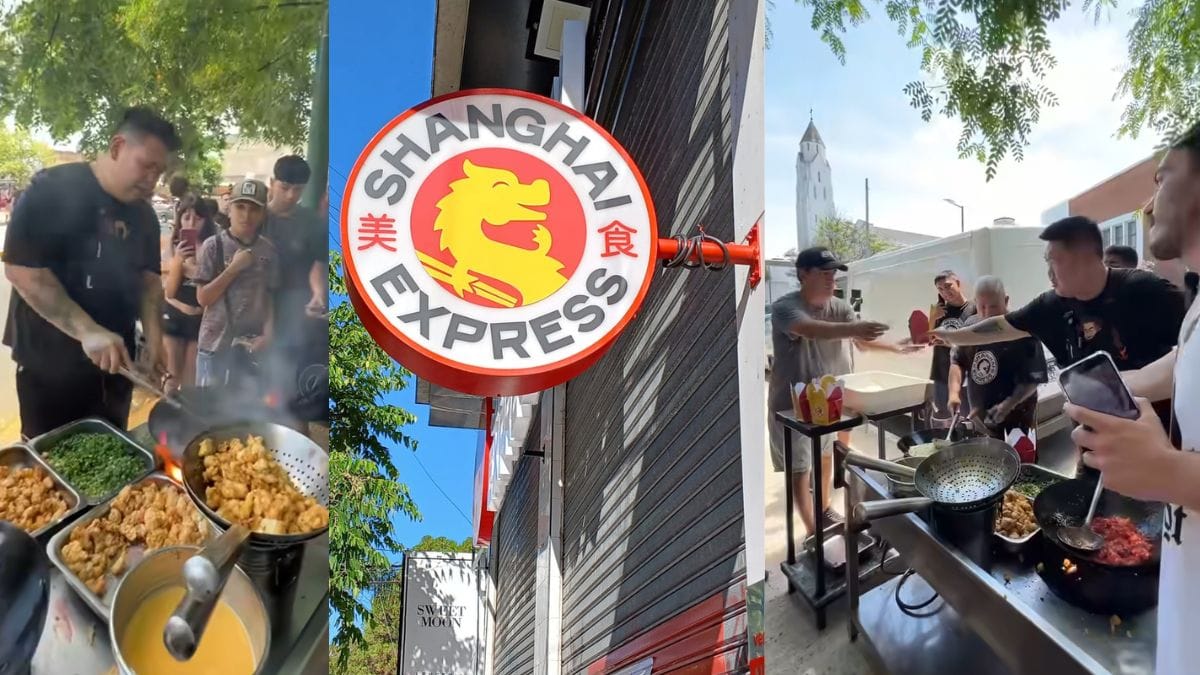 Tomi Xu cocinó en las calles de Ituzaingó de cara a la apertura de su nuevo local