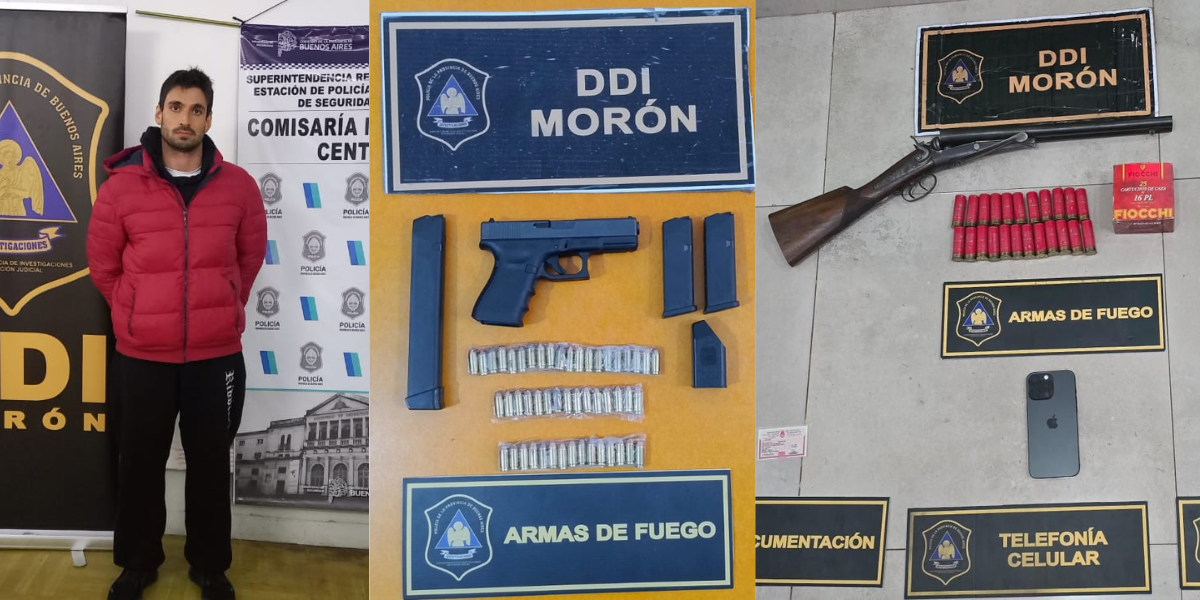 Golpe a la banda de "Caranchos": cayó el socio del líder y hallaron un arsenal en Ituzaingó