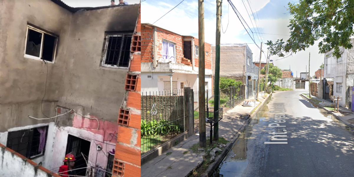 Incendio en Ituzaingó: se tiró del primer piso para salvar su vida
