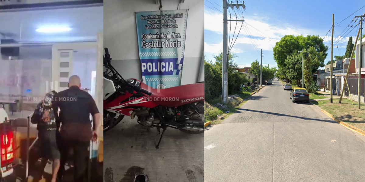 Robó una moto en Castelar y cayó en Ituzaingó tras un rastreo satelital