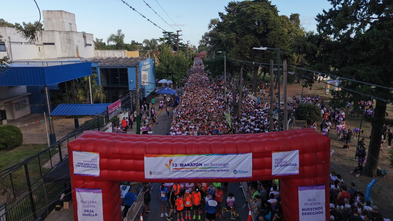 Más de 20  mil vecinos corrieron hoy la tradicional Maratón de Ituzaingó