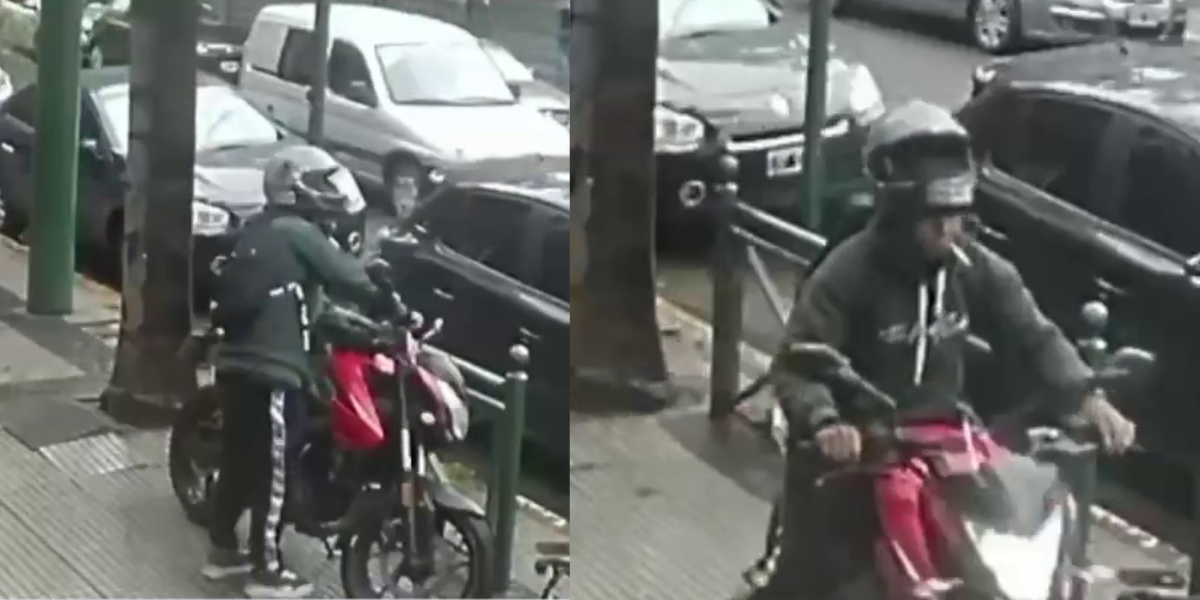 Ituzaingó: esperó fumando el momento oportuno y se robó una moto en pleno centro