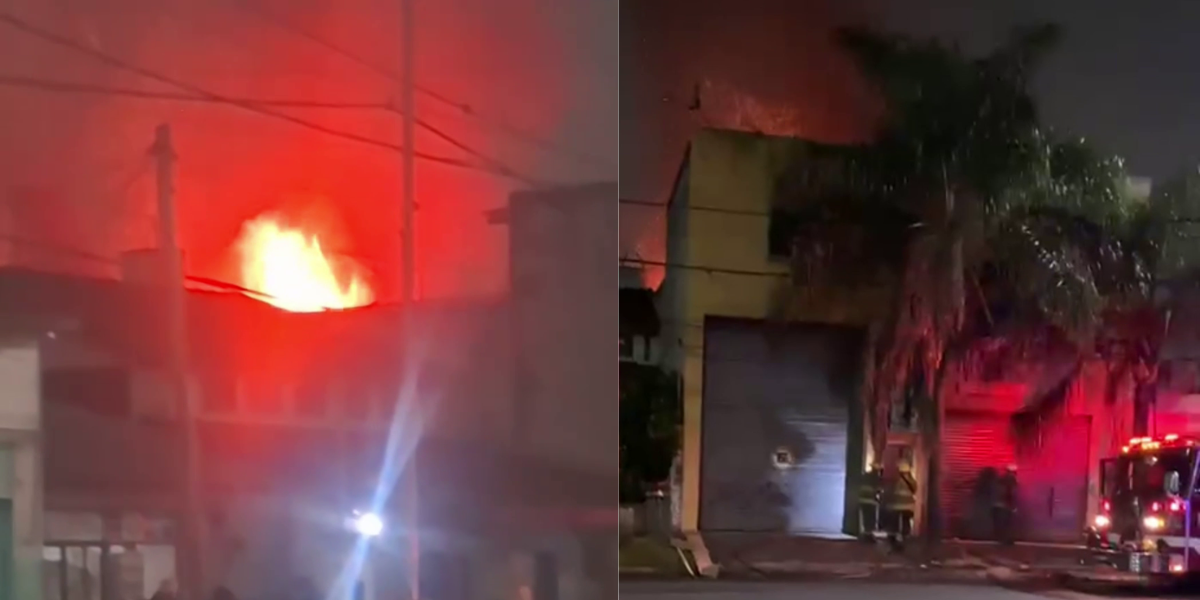 Incendio en una fábrica de madera en Hurlingham: tuvieron que pedir refuerzos a otros distritos