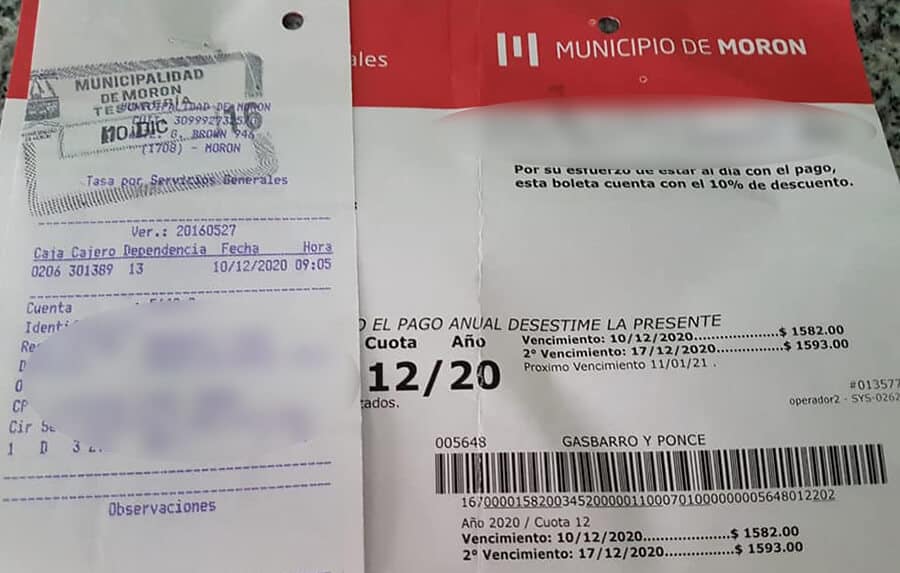 Morón: el municipio otorga un 25% de descuento en la tasa municipal