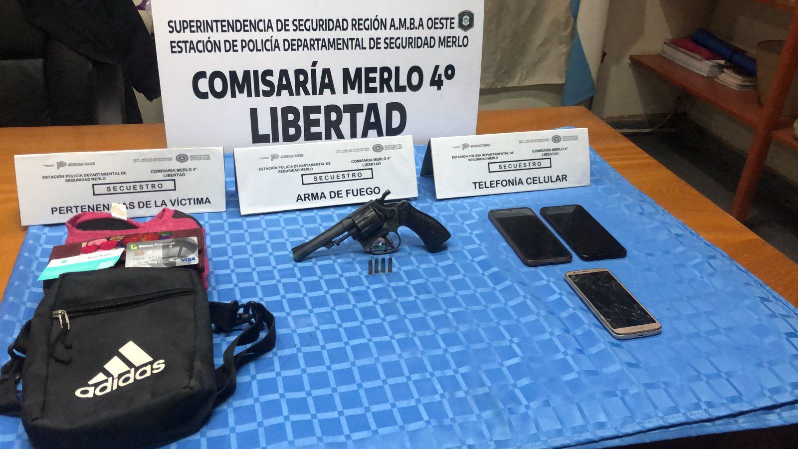 Merlo: robo, persecución y detenciones anoche en Libertad