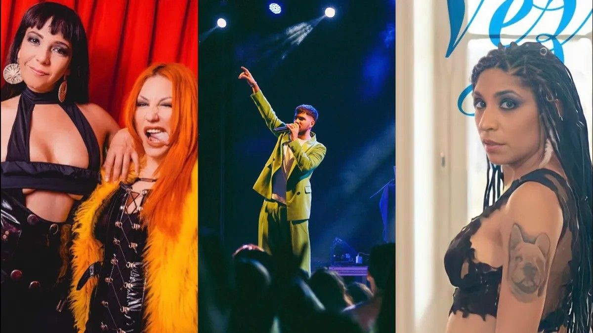 Rocío Quiroz y Rombai hoy en Hurlingham en la fiesta aniversario