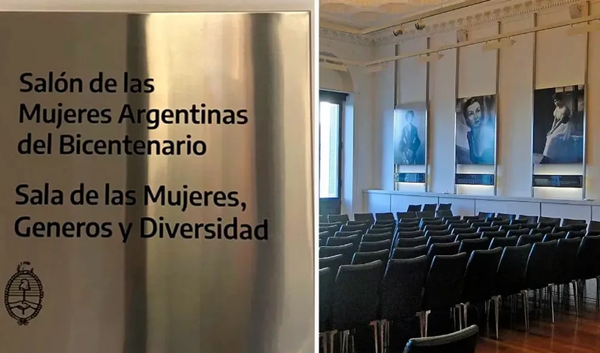 En el marco del #8M, el Gobierno decidió desmantelar el “Salón de las Mujeres” de la Casa Rosada