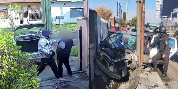 Robaron un auto en Hurlingham y lo chocaron en General Paz