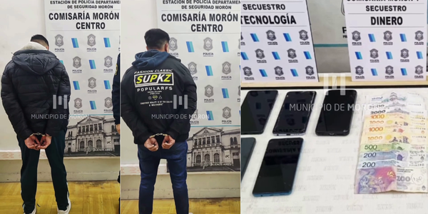 Persecución a motochorros: cayeron con un celular robado en Ituzaingó