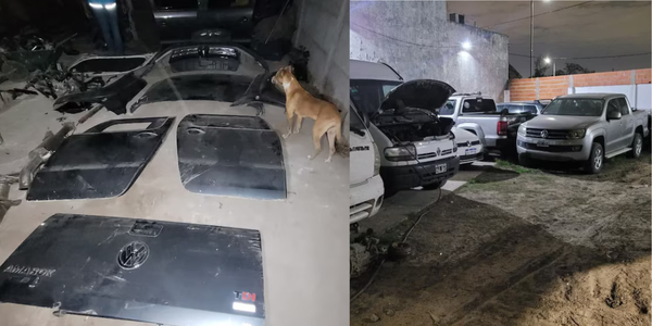 Allanan un desarmadero de camionetas en Moreno: cuatro detenidos
