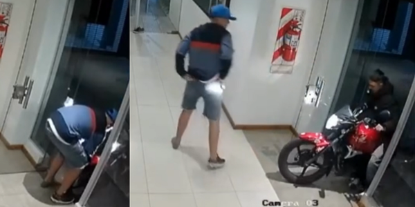 Ituzaingó: entraron a un edificio a robar y todo quedó filmado