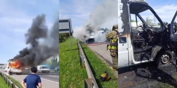 Ituzaingó: incendio en el Acceso Oeste y pedido de ayuda de un fletero a la comunidad