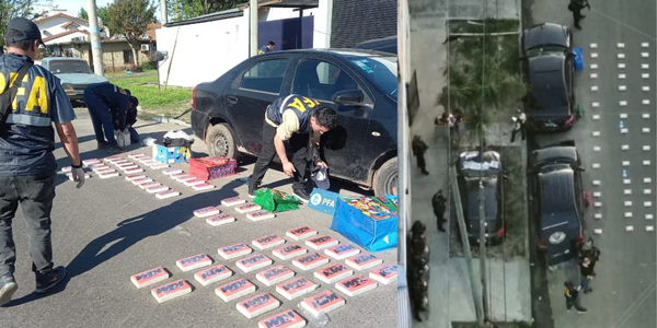 Ituzaingó: cayeron con 60 kilos de cocaína y la pista llevó a un cargamento millonario