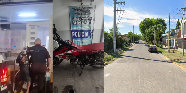 Robó una moto en Castelar y cayó en Ituzaingó tras un rastreo satelital