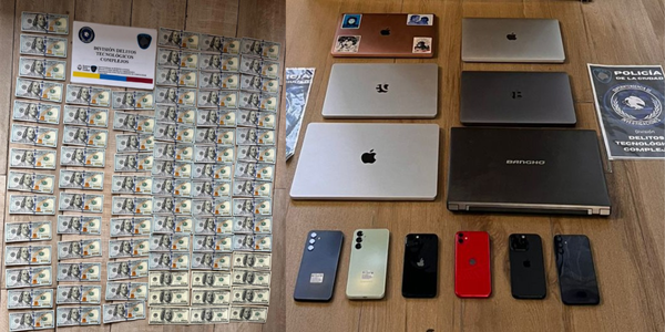 Secuestran 250 mil dólares de una banda de estafadores virtuales: operativos en Ituzaingó y Castelar