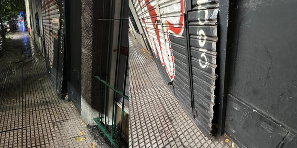 Haedo: forzaron la persiana de un local y robaron a metros de la estación