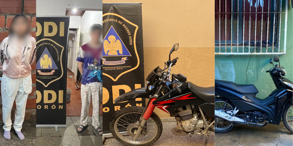 Cayó una banda que robaba motos en el oeste: los descubrieron por sus posteos en redes sociales