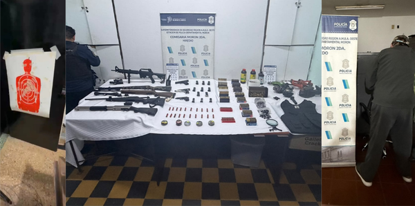 Haedo: lo denunciaron por amenazas y le encontraron un arsenal