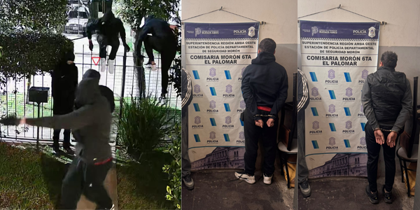 Dos intentos de entradera, una misma camioneta y dos detenidos en Morón