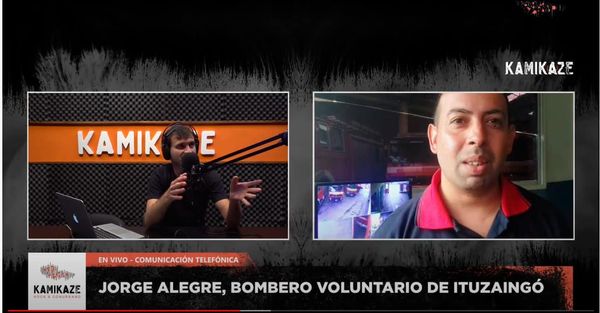 Habló uno de los bomberos que salvó a la bebé ayer en Ituzaingó
