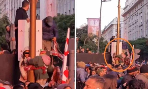 Ataron a sus hijos a un poste para ver a la "Mona" Jiménez