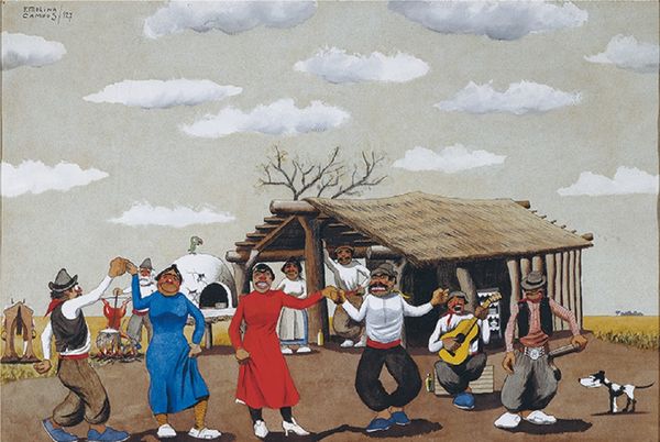 Comenzó en Moreno la muestra “Florencio Molina Campos: Pinturas de nuestra tierra”