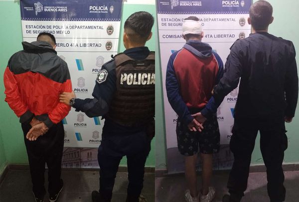 Merlo: 2 motochorros detenidos tras el robo a un estudiante