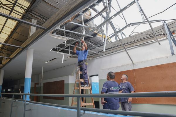 Comenzaron las obras de reparación del edificio de la Secundaria N° 1 en Villa Udaondo